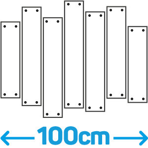 Wildverband 100cm + RVS afstandhouders