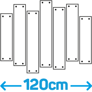 Wildverband 120cm + RVS afstandhouders