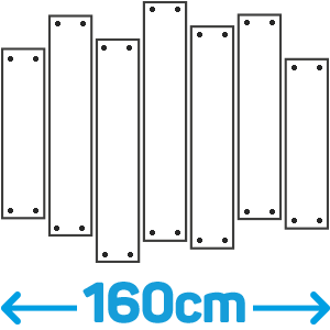 Wildverband 160cm + RVS afstandhouders